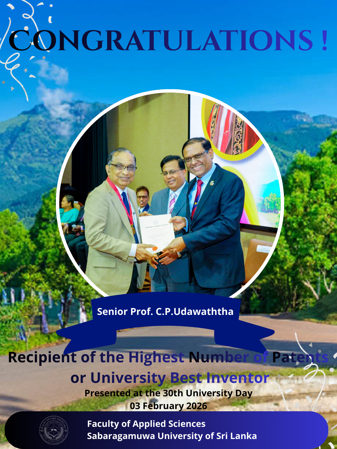 Your dedication to knowledge, innovation, and academic excellence continues to inspire us all.