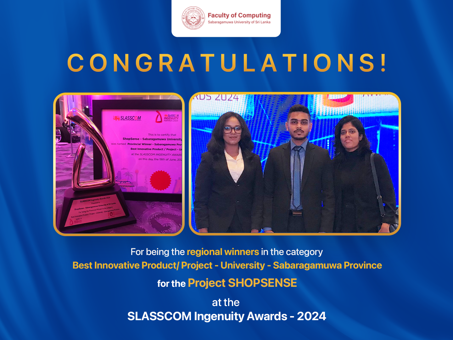 Congratulations to the Winners at SLASSCOM National Ingenuity