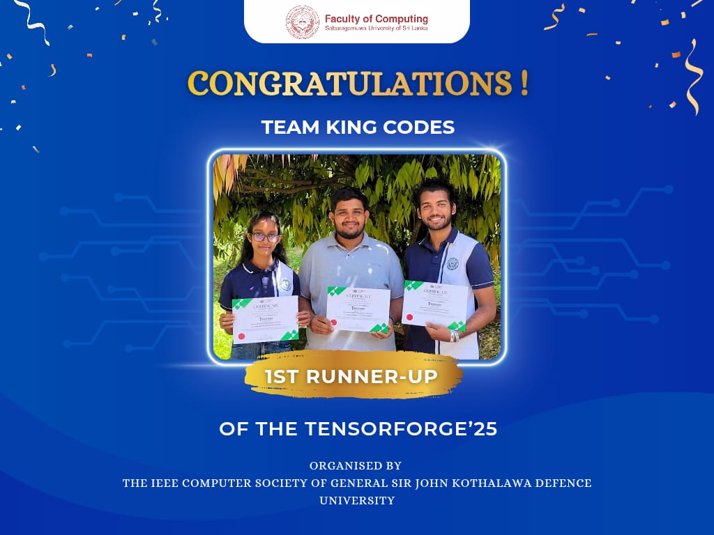 Congratulations to the Team 