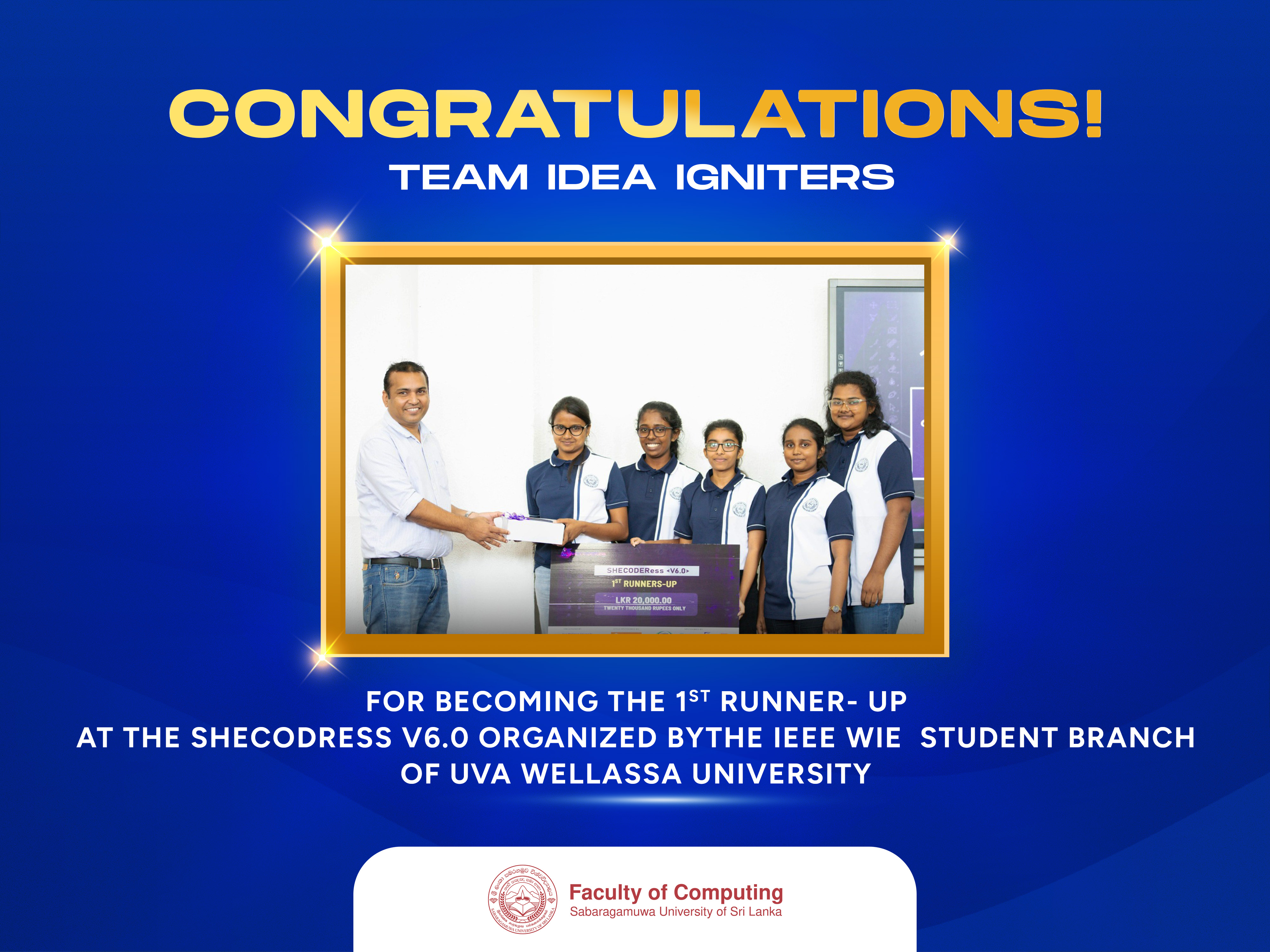 Congratulations Team Idea Igniters!