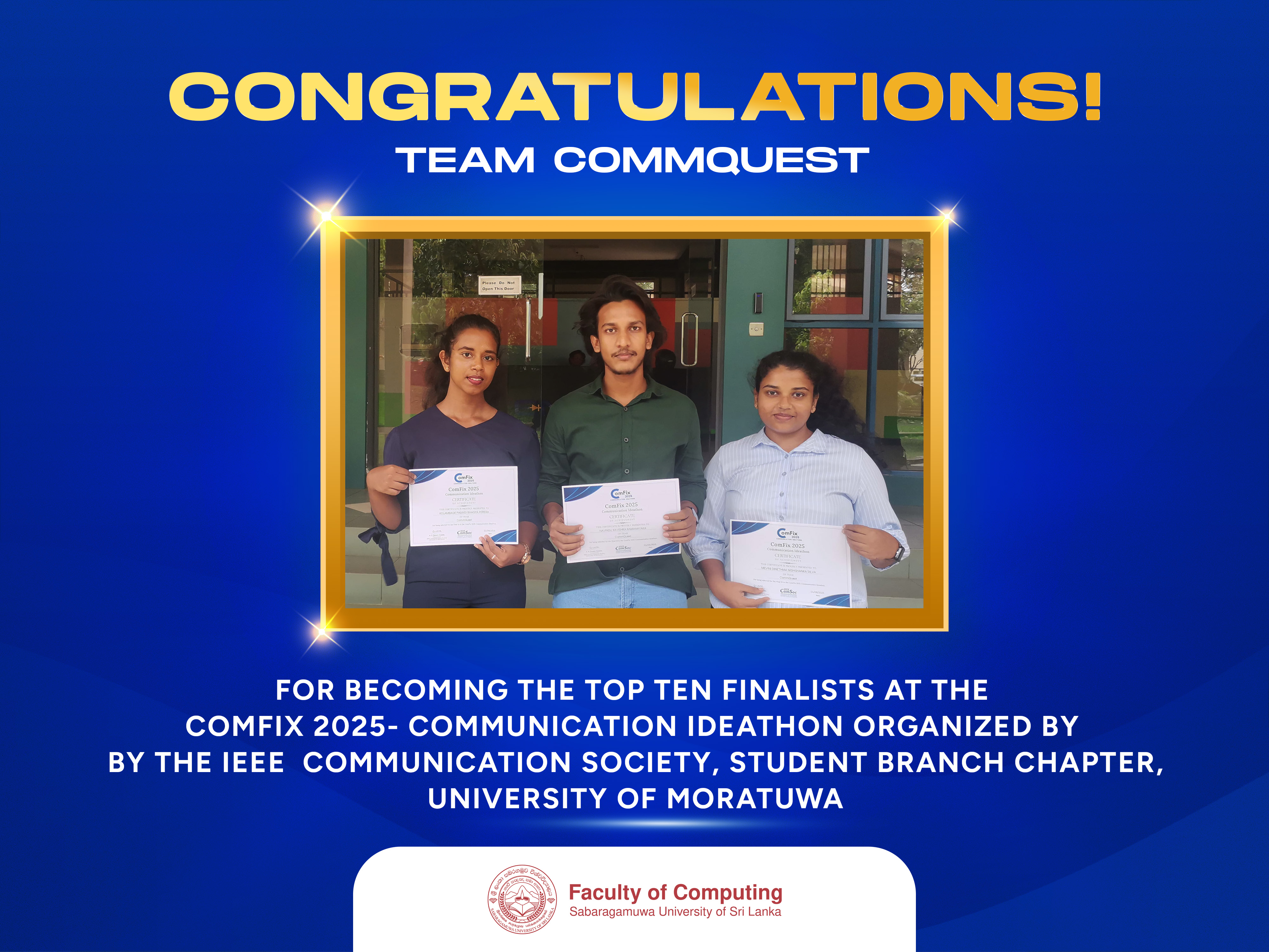 Congratulations Team CommQuest!