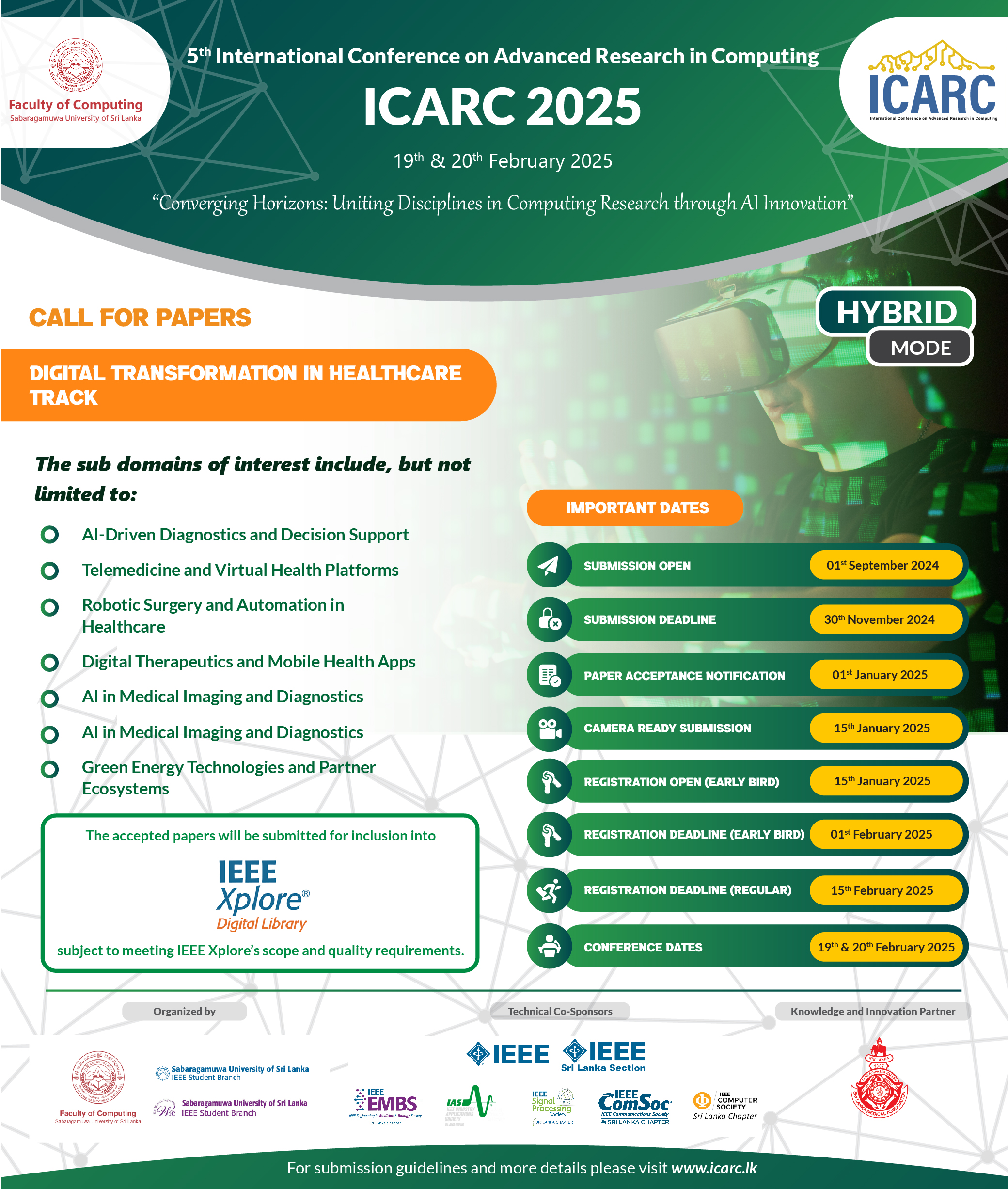 Calling all Researchers and Innovators in Digital Transformation in Healthcare 