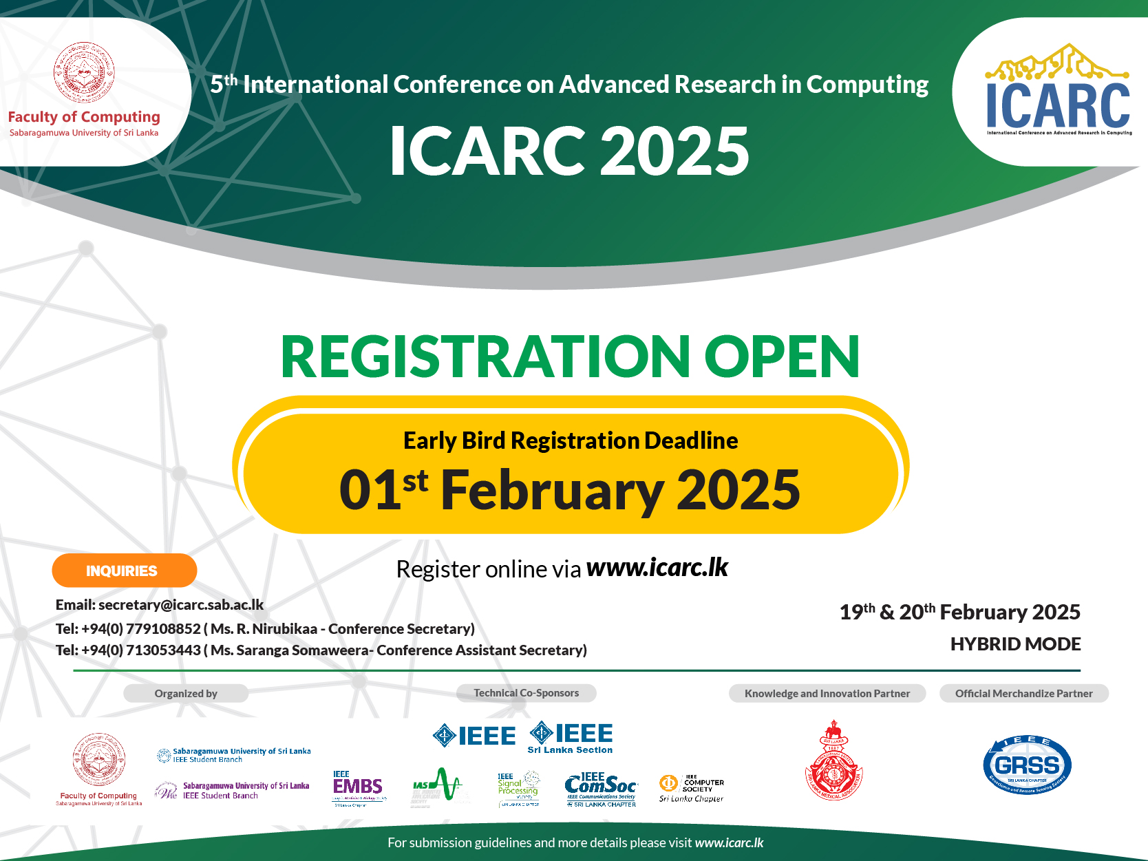 Early Bird Registration is Now Open for ICARC 2028
