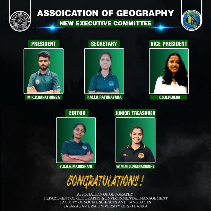 New Office Bearers of the Association of Geography (2024/2025)