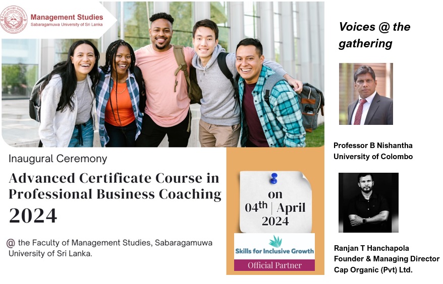 Inaugural Ceremony of Advanced Certificate Course in Business Coaching