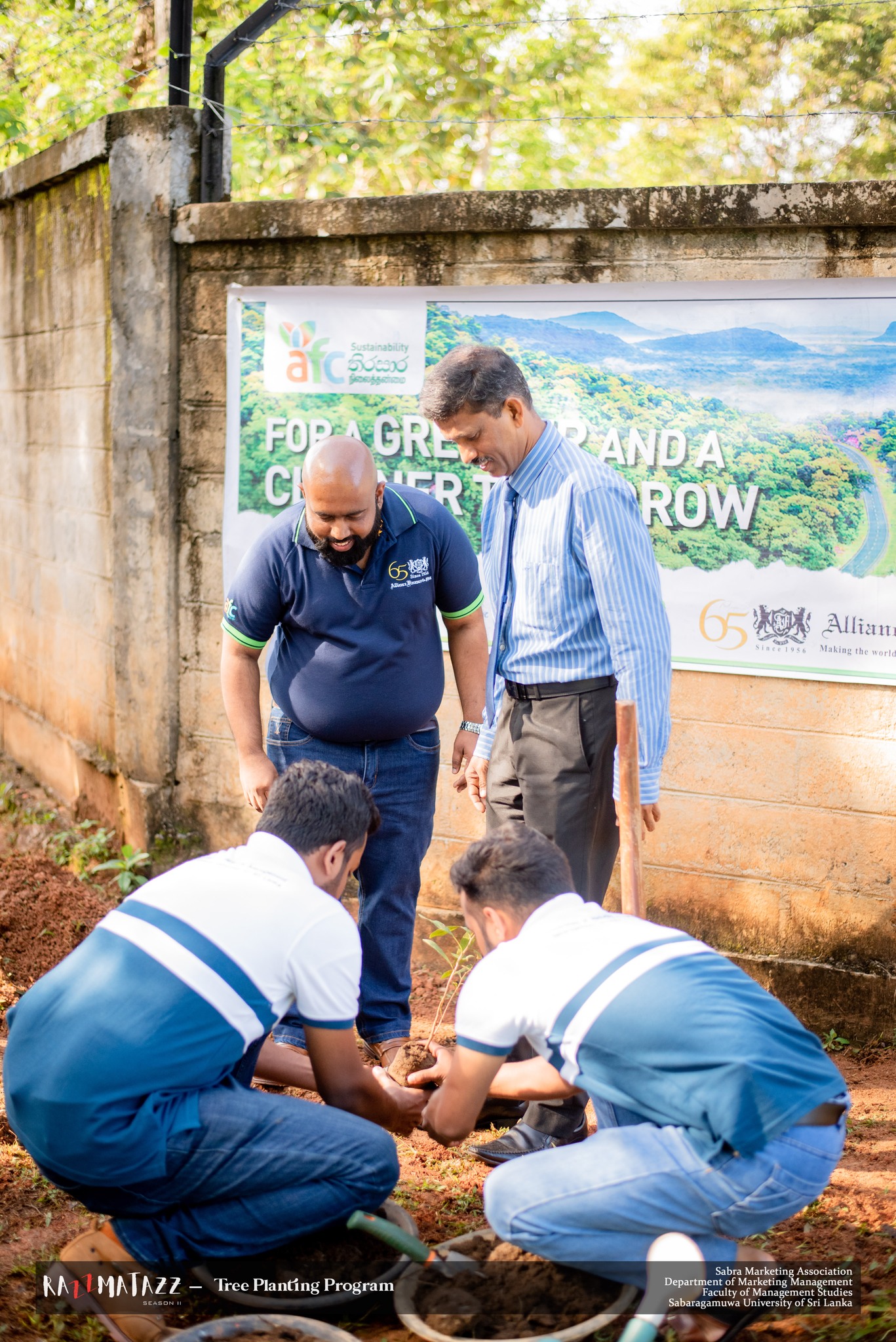 Planting a tree with hope for a better future at Razzmatazz Season II