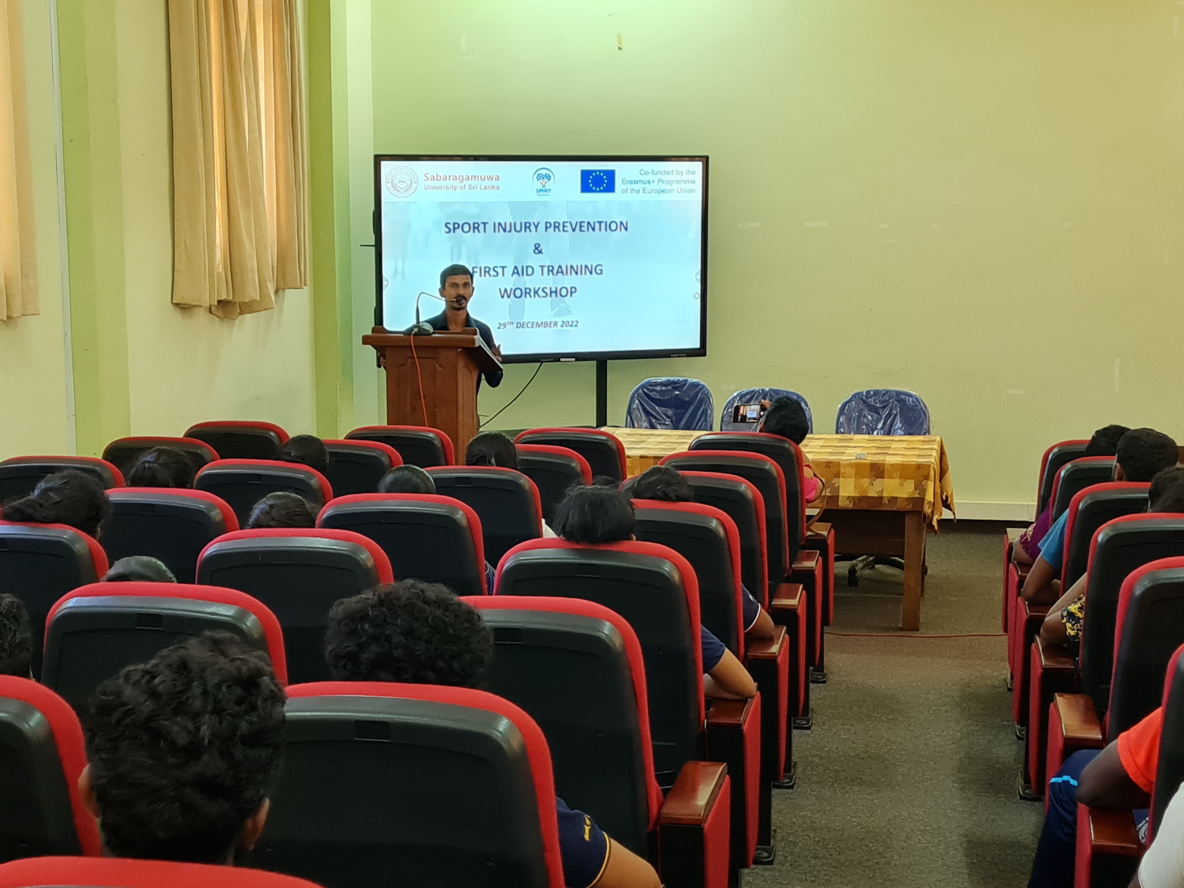 A training program on ‘Sports Injury Prevention and Basic First Aid’
