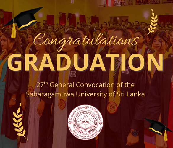 25th General Convocation of the Sabaragamuwa University of Sri Lanka Breadcrumb