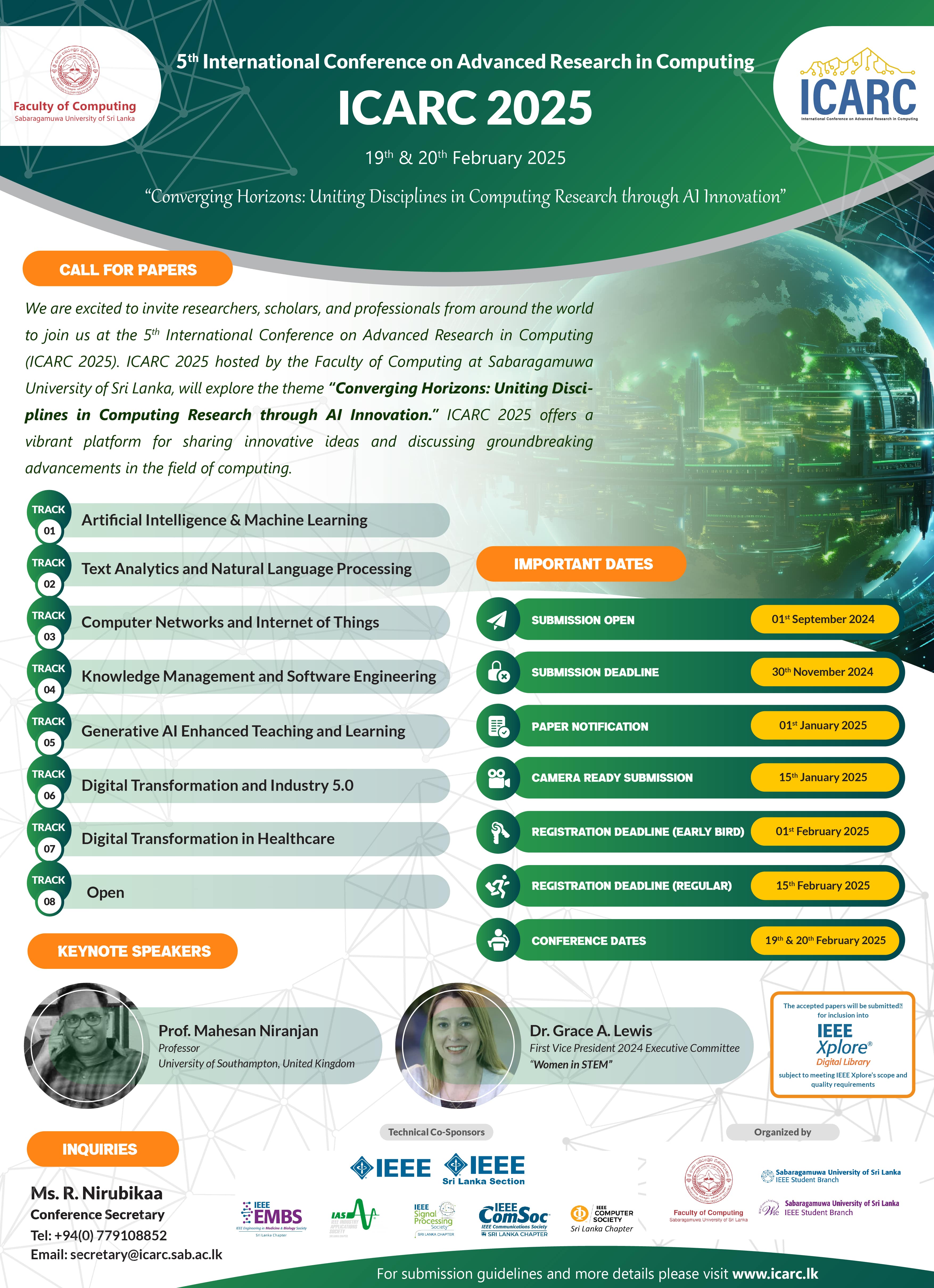 ICARC 2025-Call for papers
