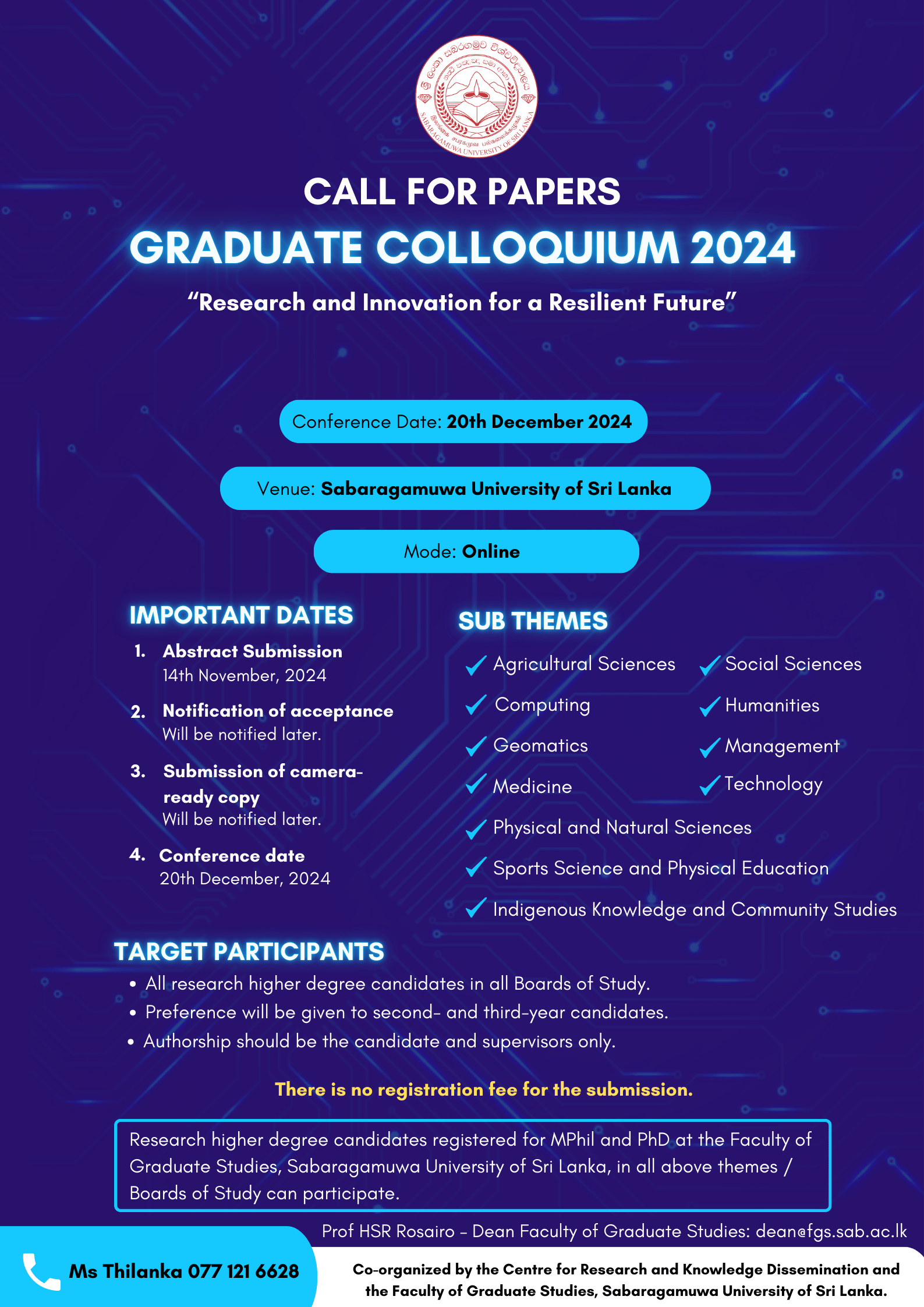 Graduate Colloquium - 2024
