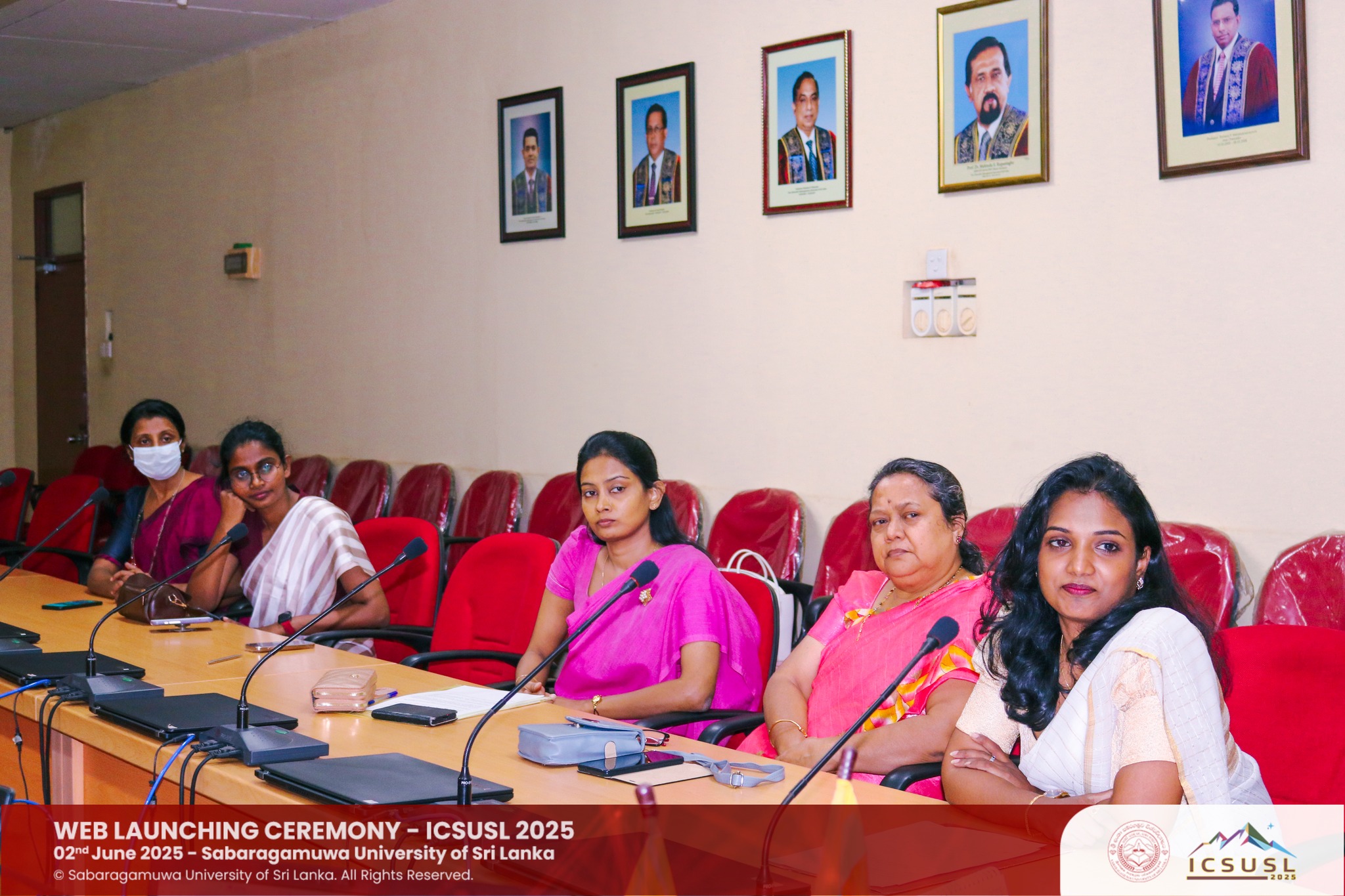 The official Website Launching Ceremony for ICSUSL 2025