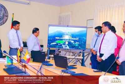 The official Website Launching Ceremony for ICSUSL 2025